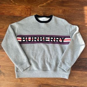 Burberry grey pullover crewneck kids